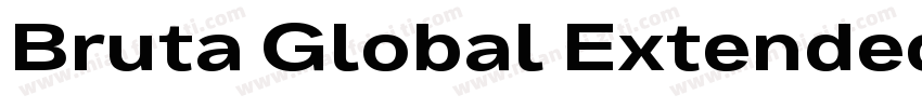 Bruta Global Extended Black字体转换